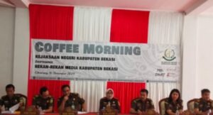 Bersama Insan Media Kejaksan Negri Kabupaten Bekasi Coffee Morning Di Aula Kejari