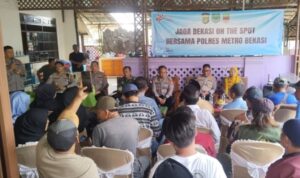 Kades Kedungwaringin Hj. Tita Komalasari Apresiasi Program Jaga Bekasi On The Spot Bersama Polres Metro Bekasi