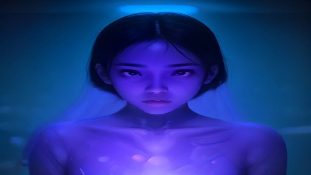 Ilustrasi perkembangan teknologi modern dengan perangkat keras dan antarmuka digital futuristik